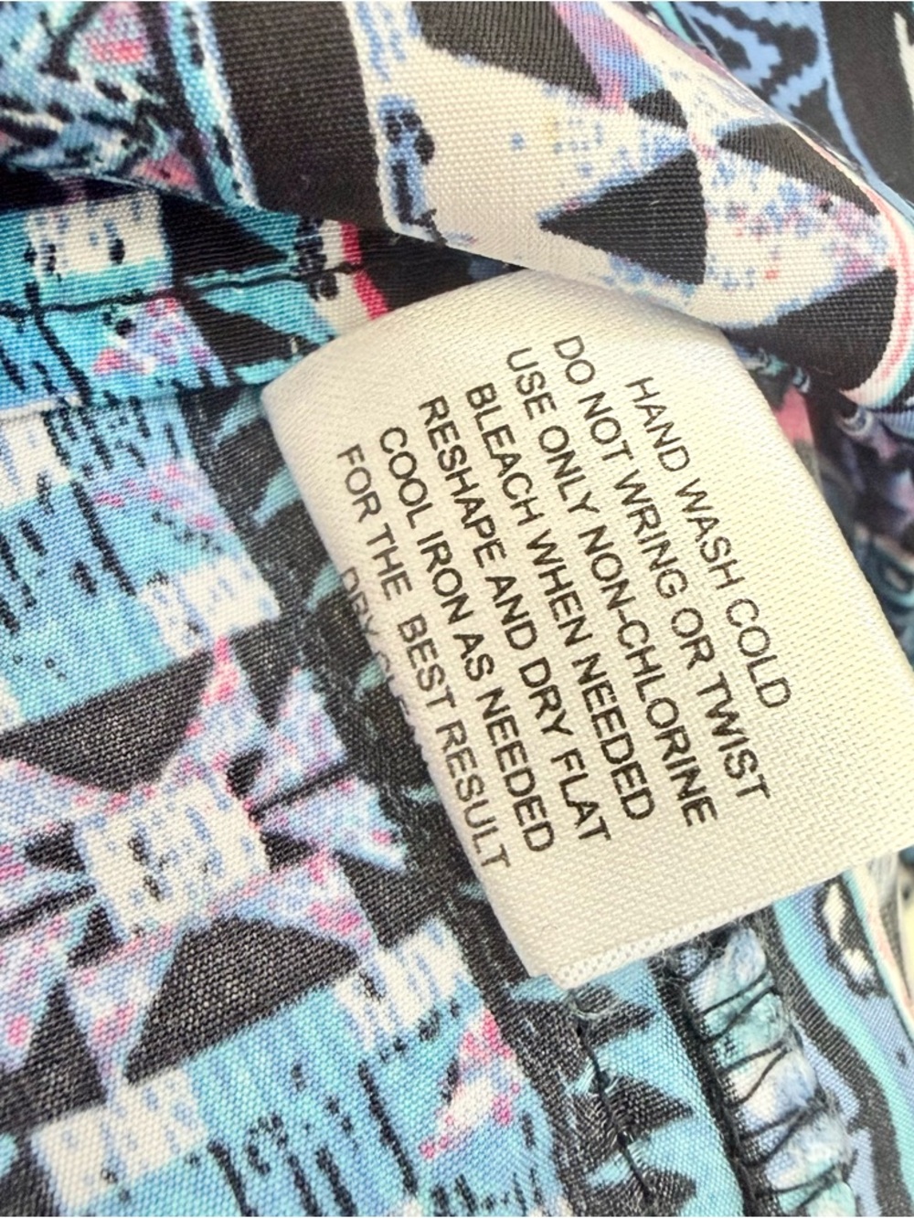 Hippie Rose Blue Striped Printed Tie-Waist Mini Dress with Pink Details - Picture 6 of 7